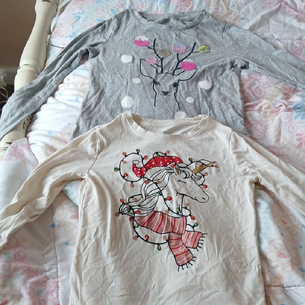 Holiday Time Cream Long Sleeve Shirt